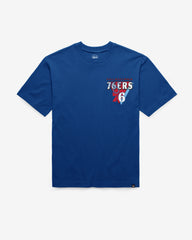 PHILADELPHIA 76ERS UNDER BAR '47 FOUNDATION TEE ROYAL