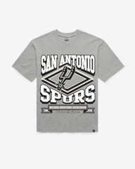 SAN ANTONIO SPURS HEATER '47 FOUNDATION TEE WOLF GREY