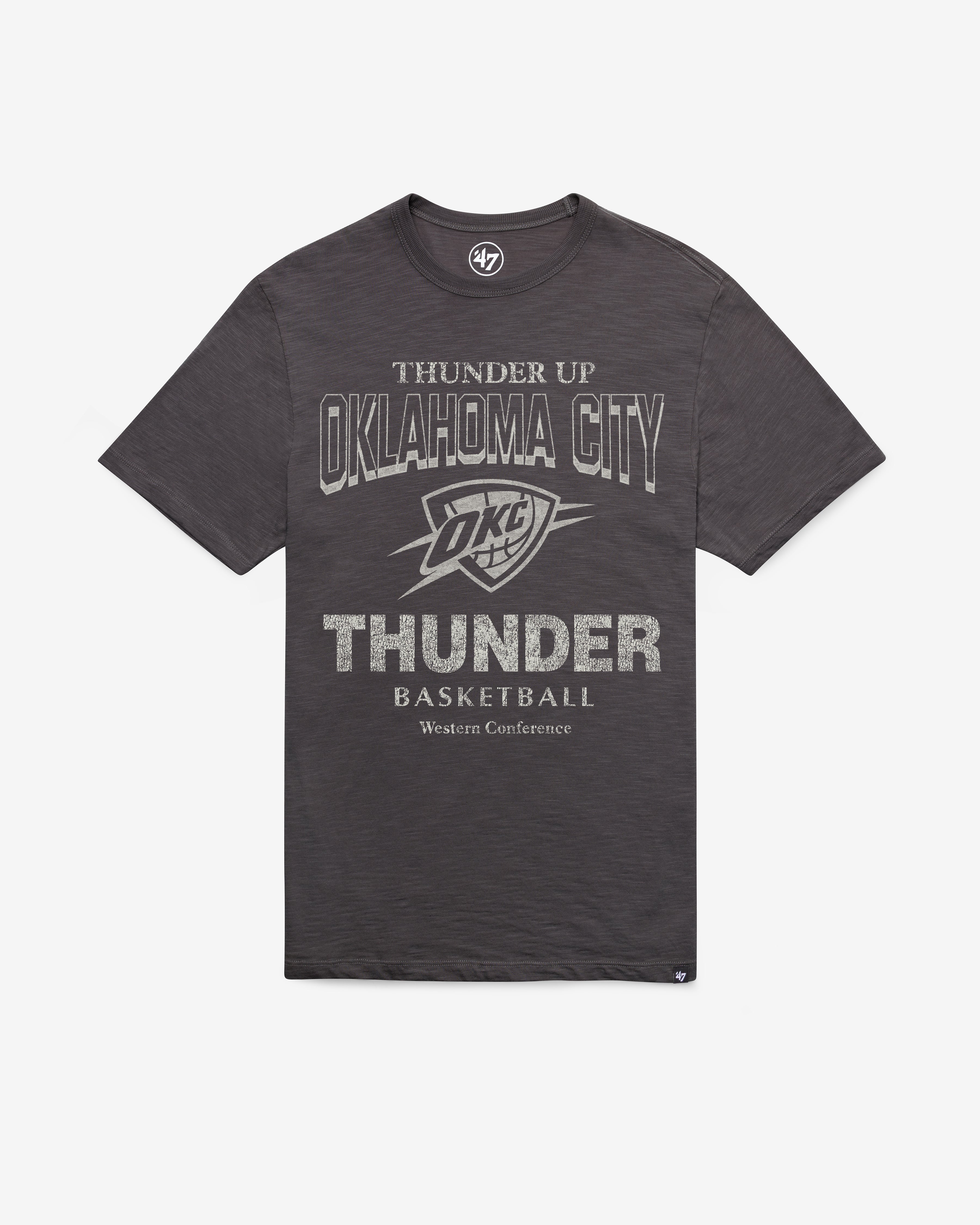 OKLAHOMA CITY THUNDER HEAD ON '47 SCRUM TEE CHARCOAL