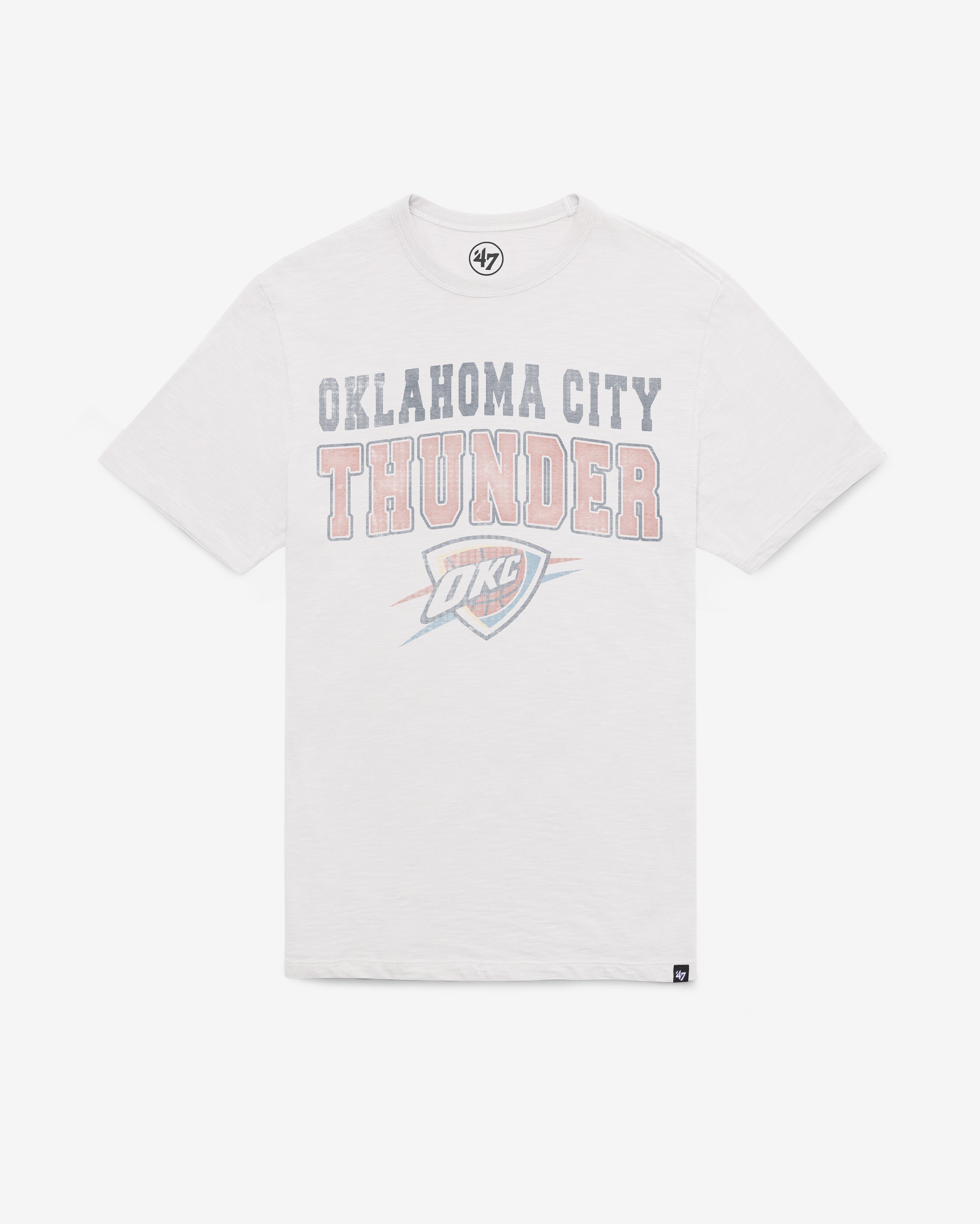 OKLAHOMA CITY THUNDER STADIUM WAVE '47 SCRUM TEE WHITE WASH