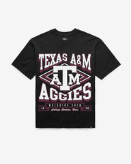 TEXAS A&M AGGIES HEATER '47 FOUNDATION TEE BLACK