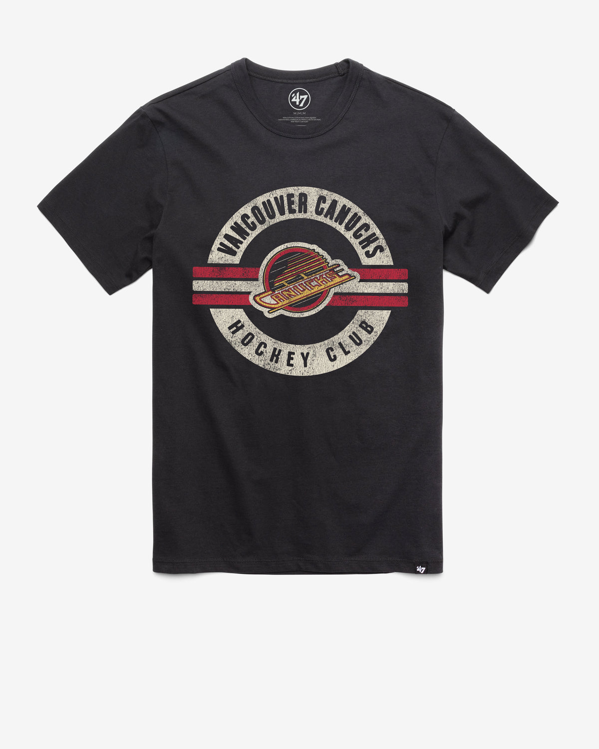 VANCOUVER CANUCKS VINTAGE SURROUND '47 FRANKLIN TEE FLINT BLACK