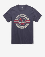 WINNIPEG JETS VINTAGE SURROUND '47 FRANKLIN TEE ATLAS BLUE