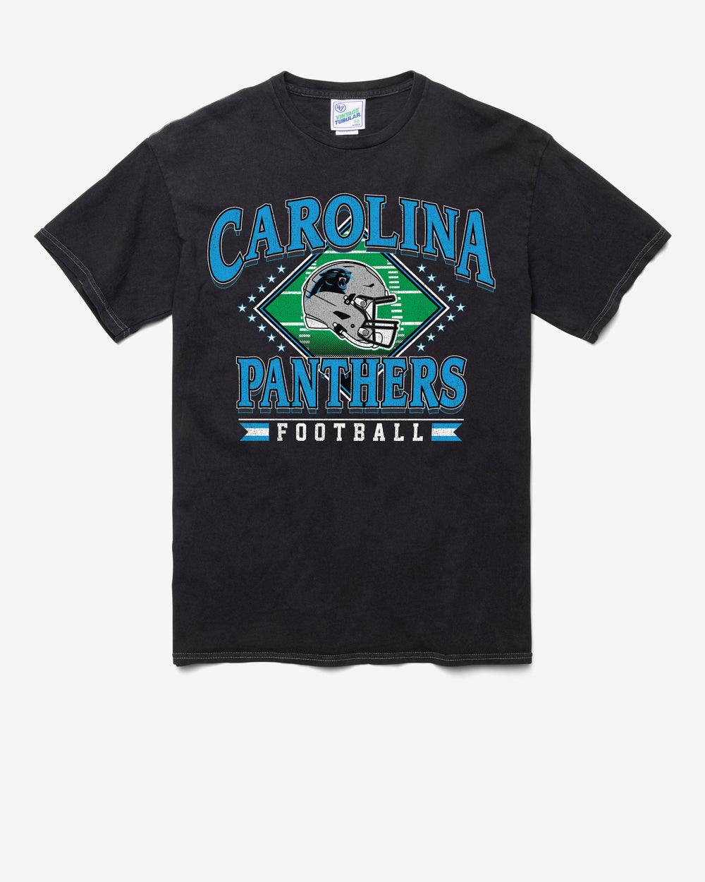CAROLINA PANTHERS FIELD PASS VINTAGE '47 TUBULAR TEE DT BLACK