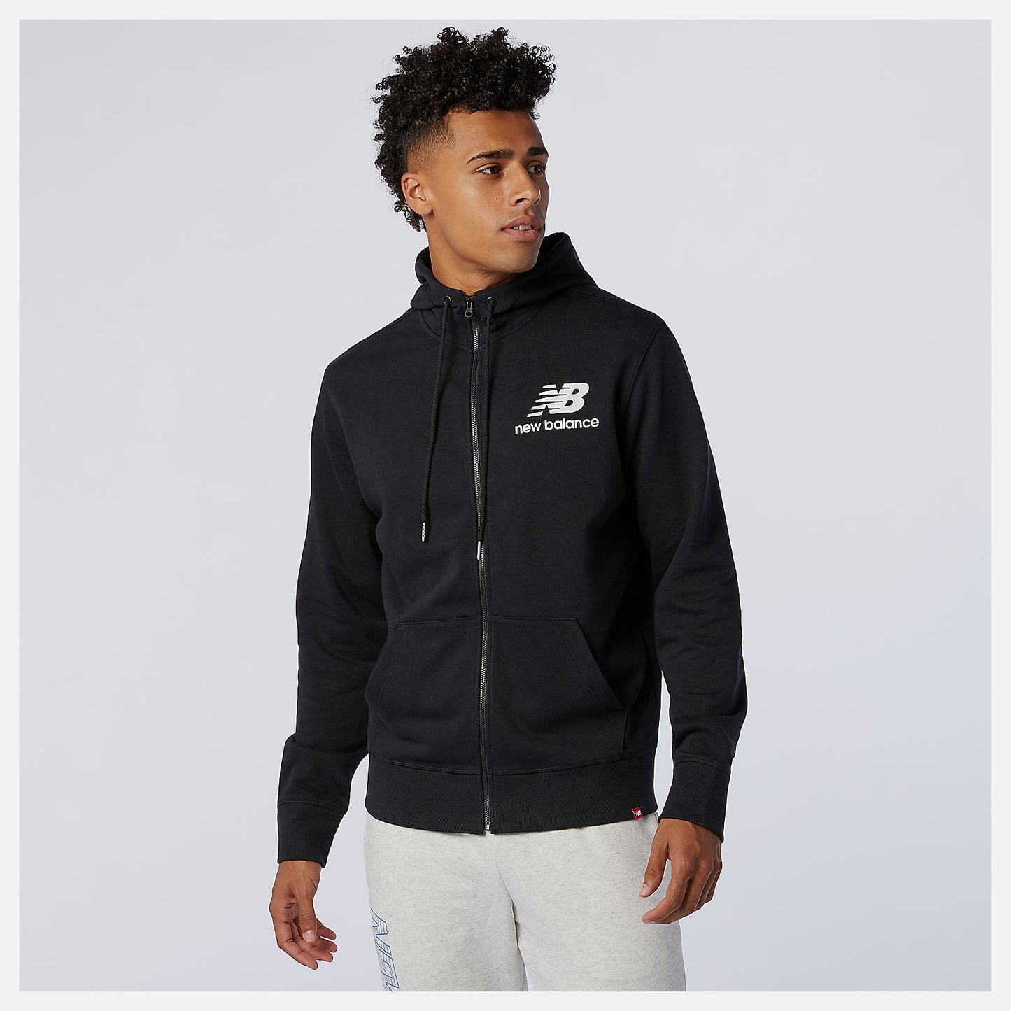 NB Essentials Stacked Full Zip Hoodie | New Balance Clothing - Men