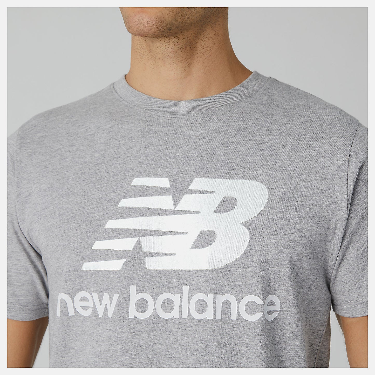 Essentials Stacked Logo Tee | New Balance Clothing - Men