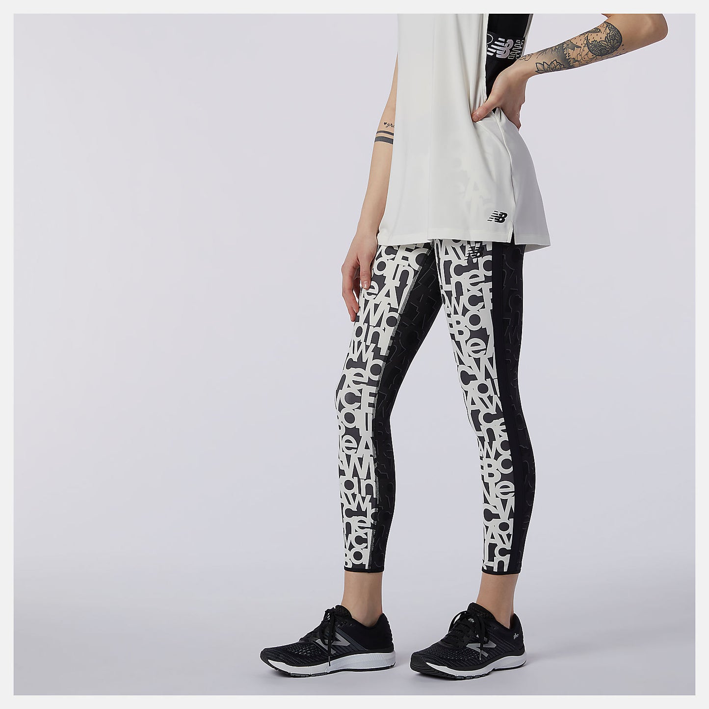 Relentless Printed High Rise 7/8 Tight | New Balance Clothing - Women