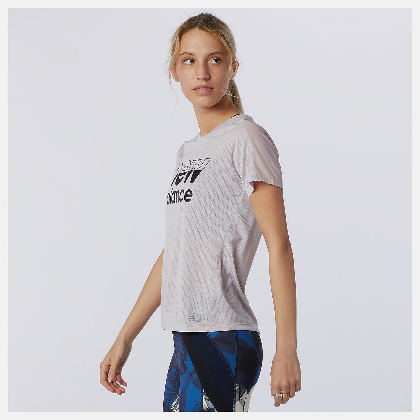 Printed Impact Run Short Sleeve | New Balance Clothing - Women